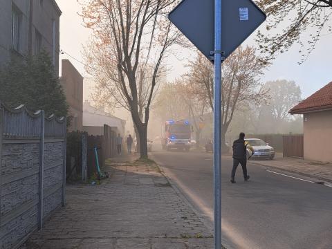 Spłonął drewniak przy ul. Arkuszyńskiego