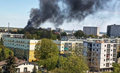 Spłonął drewniak przy ul. Arkuszyńskiego