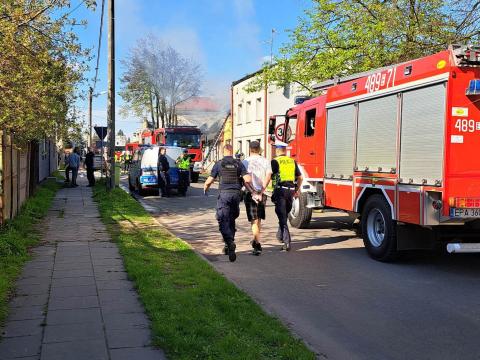 Spłonął drewniak przy ul. Arkuszyńskiego