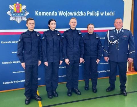 Nowi policjanci w pabianickiej komendzie