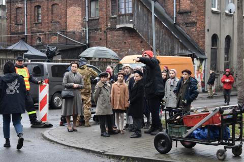 Na Starym Mieście kręcą film Życie Pabianic