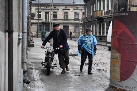 Na Starym Mieście kręcą film Życie Pabianic