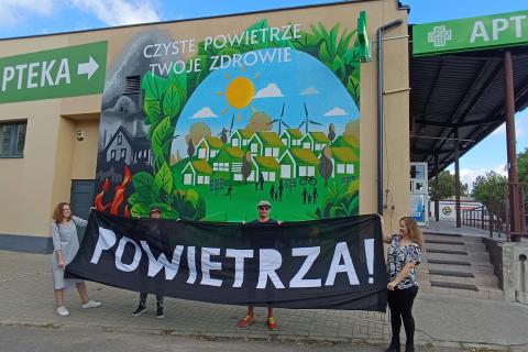 Pierwszy mural na Zatorzu. Ma ekologiczne przesłanie Życie Pabianic