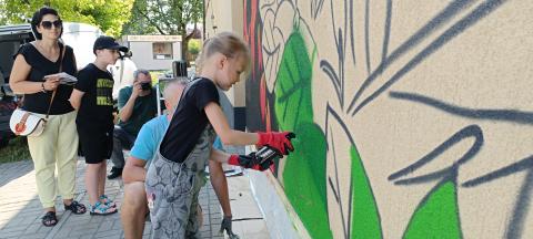 Pierwszy mural na Zatorzu. Ma ekologiczne przesłanie