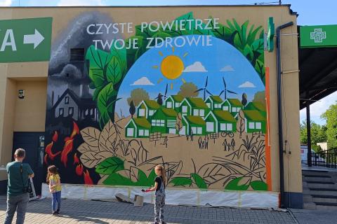 Pierwszy mural na Zatorzu. Ma ekologiczne przesłanie