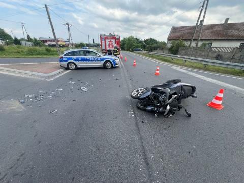 Nie ustąpiła pierwszeństwa motocykliście Życie Pabianic