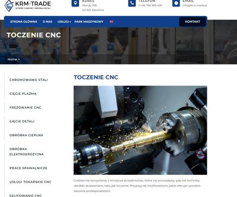 Toczenie CNC - KRM-Trade Życie Pabianic