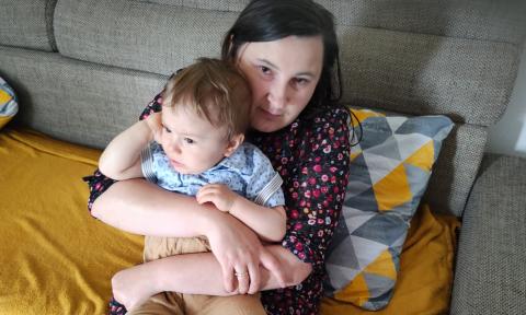 16 miesięczny chłopiec choruje na dystrofię mięśniową Duchenne'a