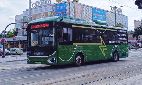 Kolejny autobus elektryczny testowany w Pabianicach Życie Pabianic