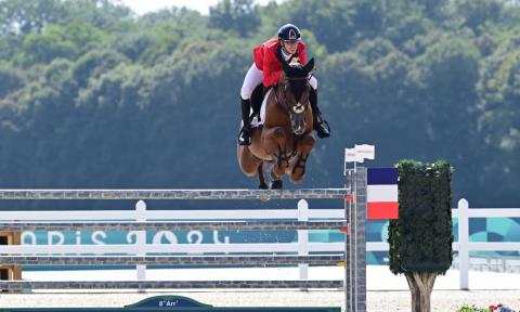 Adam Grzegorzewski na koniu Issem wystartował w Igrzyskach Olimpijskich w Paryżu Życie Pabianic