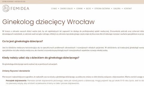 Ginekolog dziecięcy Wrocław Życie Pabianic