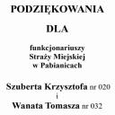 Podziękowania dla strażników miejskich