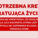 Żona piłkarza Iskry Dobroń pilnie potrzebuje krwi Życie Pabianic