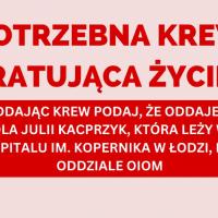 Żona piłkarza Iskry Dobroń pilnie potrzebuje krwi Życie Pabianic