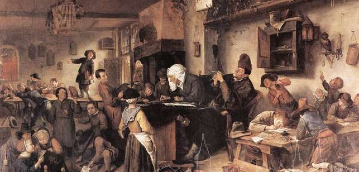 Gdy bakałarz ćwiczył dziatwę w pobożności