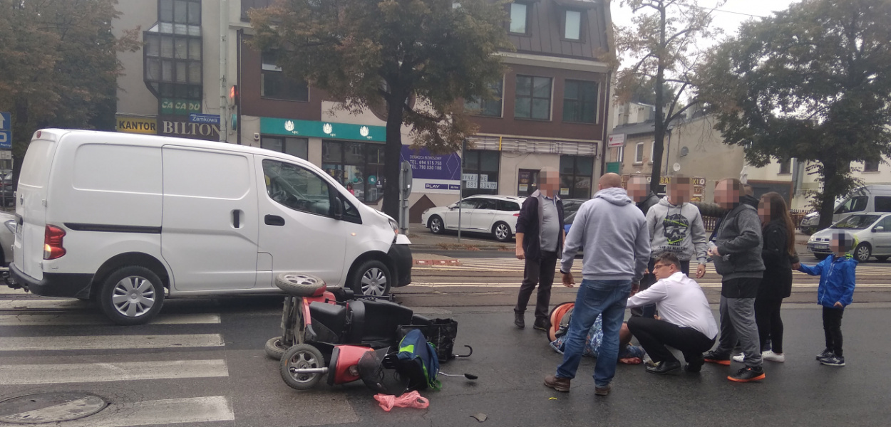  Kierowca potrącił niepełnosprawnego. Są utrudnienia w ruchu w centrum…