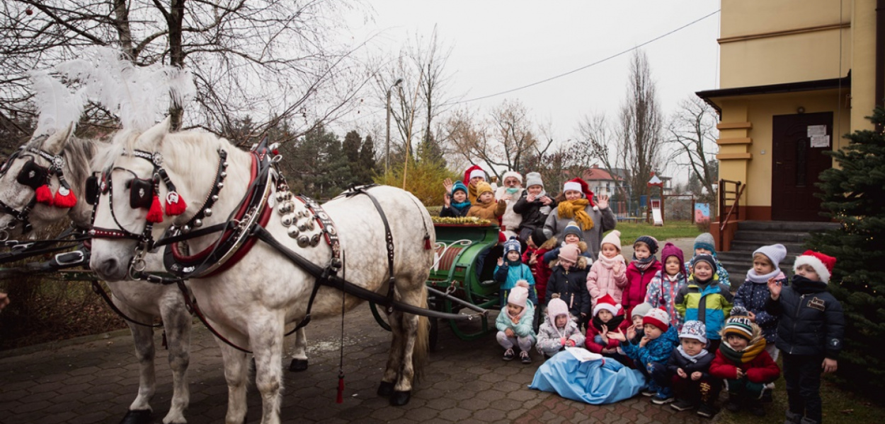 Przedszkolaki z "ósemki" miały niezwykłego gościa