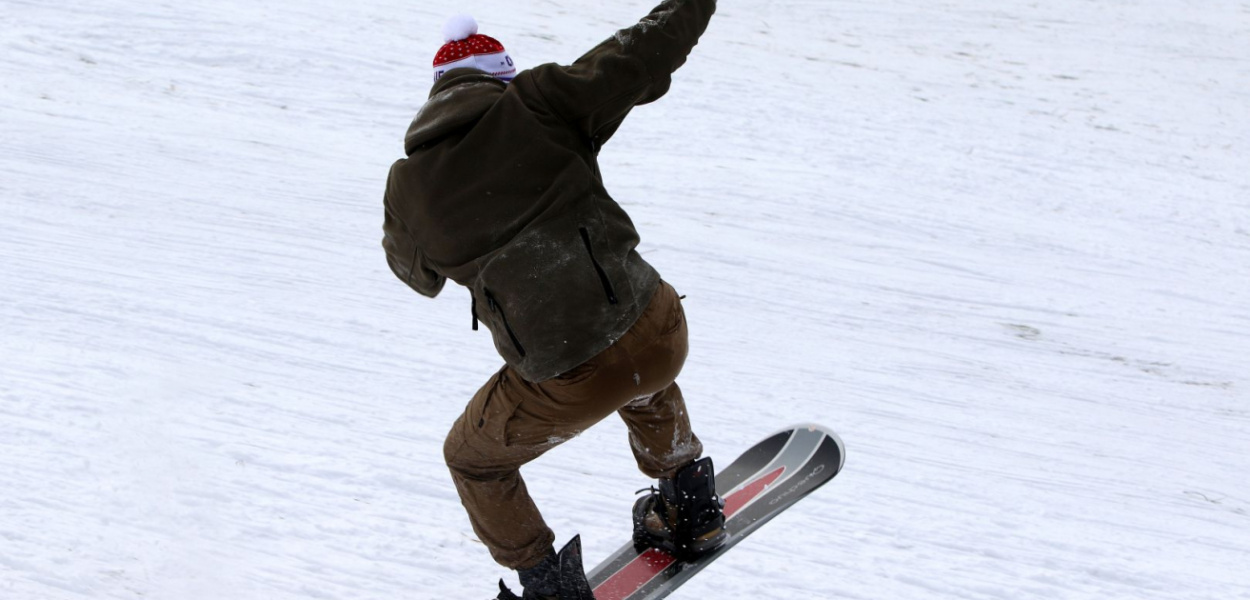  Snowboard na górce na Lewitynie. Zimowe szaleństwo w ostatni weekend…