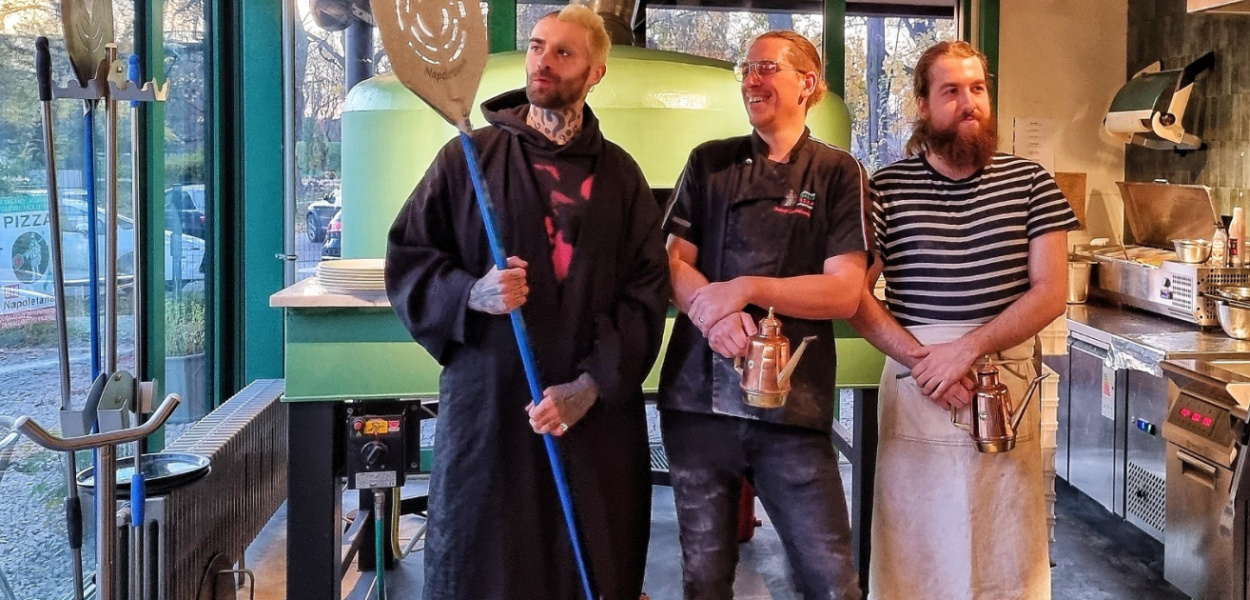 Quebo w Zielonej Górce. Znany raper zajadał się neapolitańską pizzą