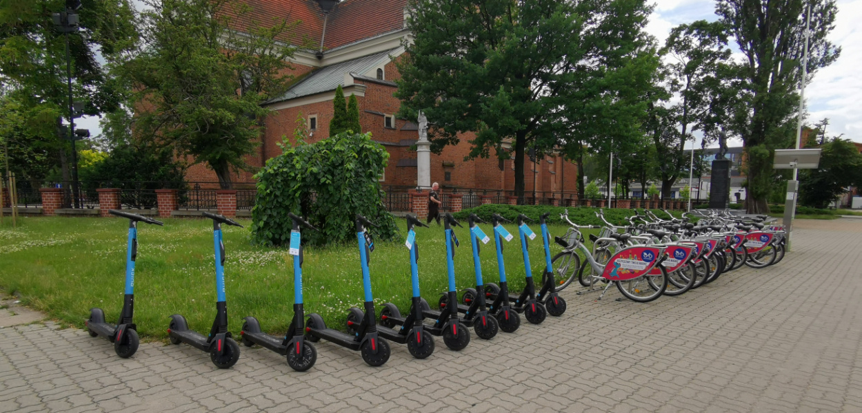 Hulajnogi na wynajem przyjechały do Pabianic
