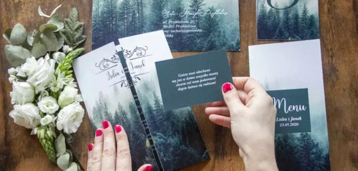 Nowoczesne zaproszenia ślubne