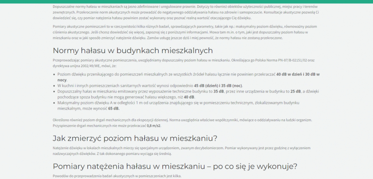 Jak zmierzyć poziom hałasu w mieszkaniu?