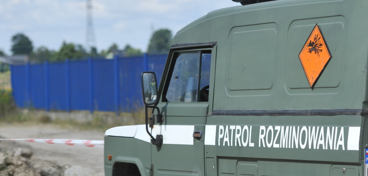 Grzybiarz znalazł niewybuch - pocisk z czasów II wojny światowej