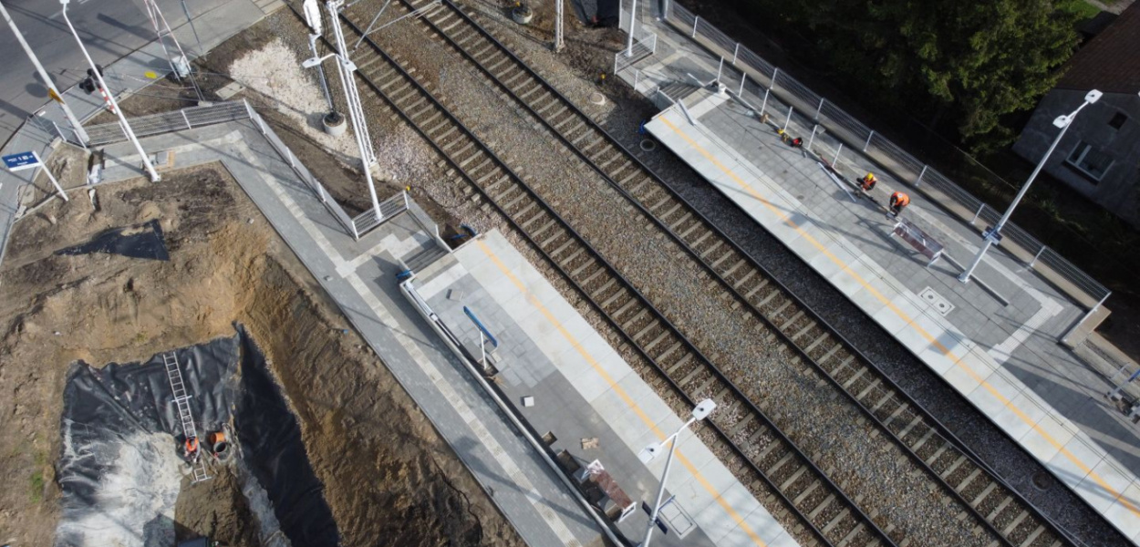 Koniec budowy przystanku kolejowego Pabianice Północne coraz bliżej