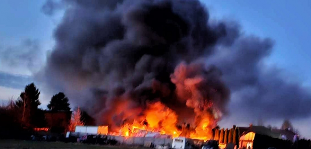 Wola Zaradzyńska: pożar w garażu. Straty wynoszą ok. 300 tys. złotych