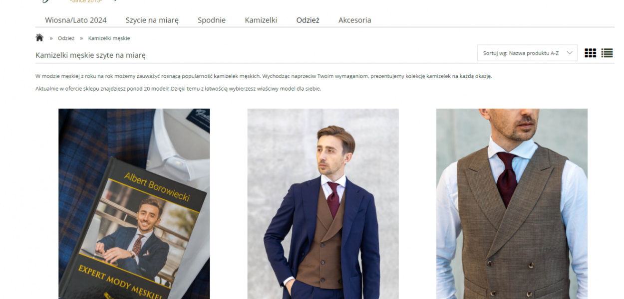Kamizelka męska - gotowa, czy szyta na miarę?