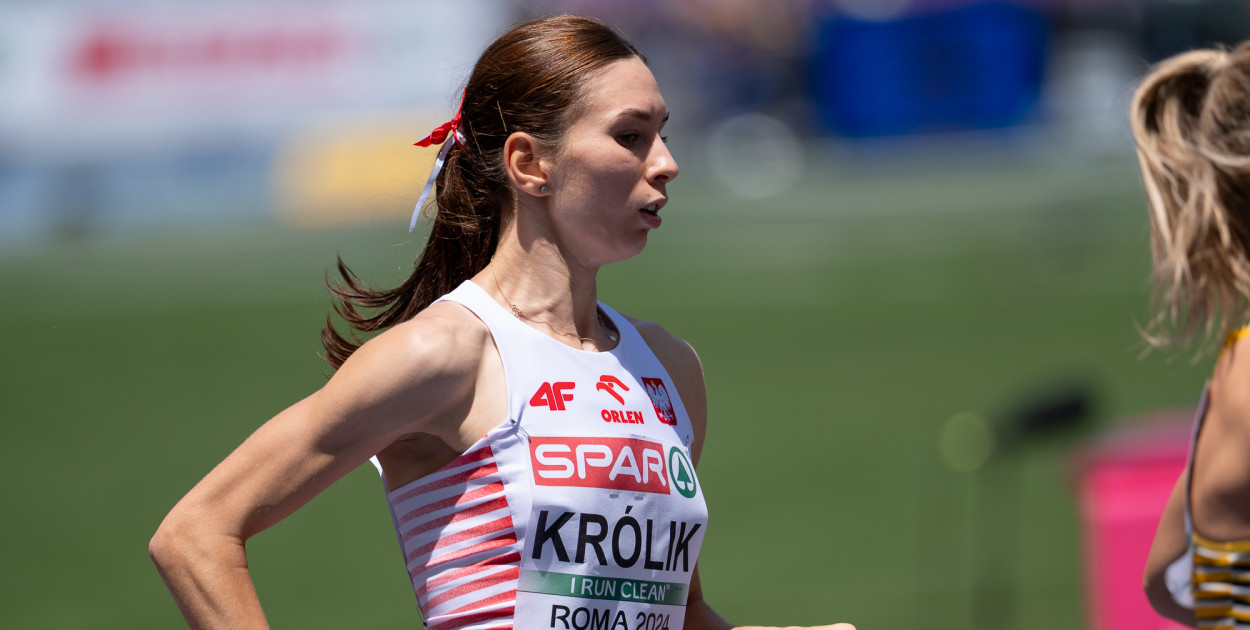 Kinga Królik (Azymut Pabianice) została mistrzynią Polski w biegu na 3.000 metrów z przeszkodami. Fot. Tomasz Kasjaniuk pzla.pl