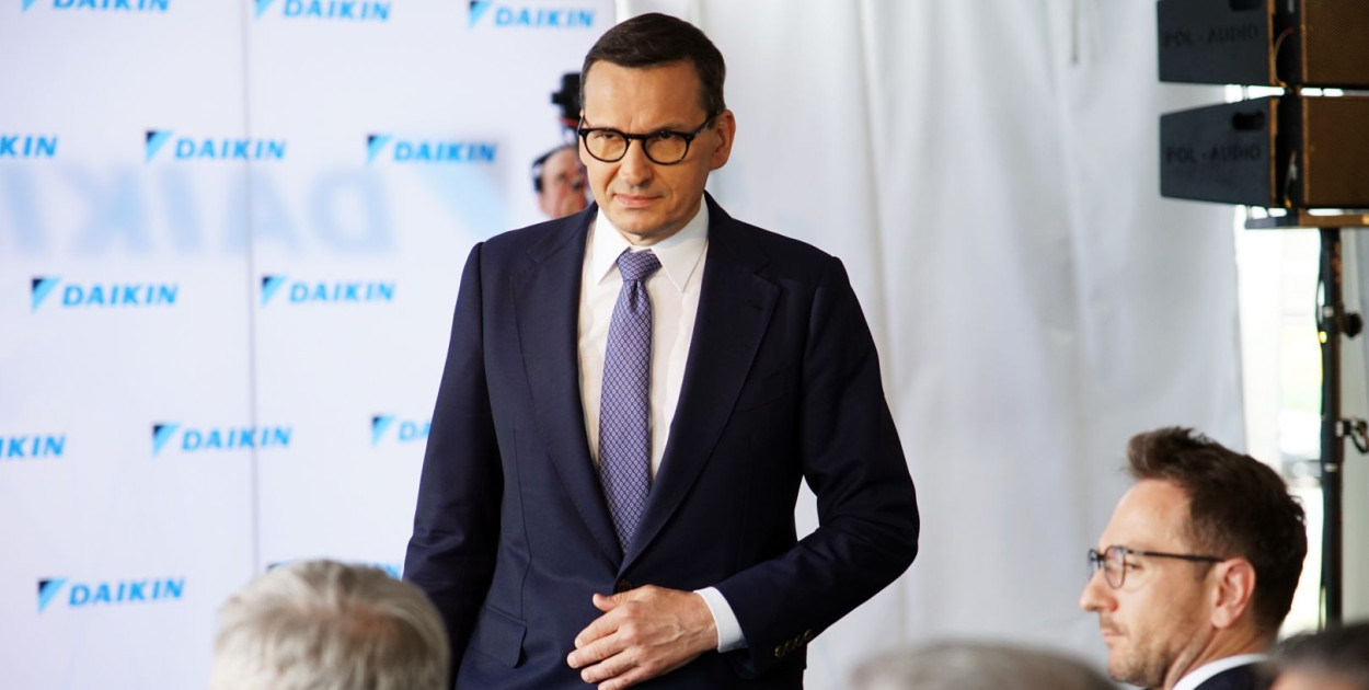Mateusz Morawiecki podczas konferencji Daikin w Ksawerowie