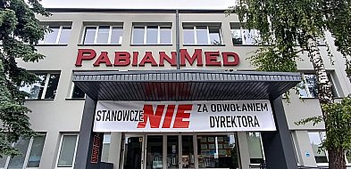 Chcą zwolnić dyrektora Pabian-Med. Pracownicy protestują-63370