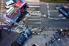 Wypadek na skrzyżowaniu ulic Grota-Roweckiego i Nawrockiego-63420