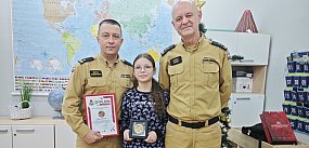 Mała bohaterka odznaczona za odwagę