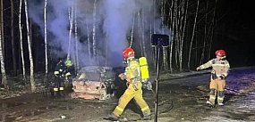 Spłonęło BMW (AKTUALIZACJA)