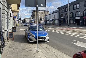 Potrącenie rowerzysty na  Warszawskiej-66660