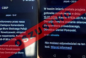 Policja ostrzega przed oszustami. Uwaga na fałszywe sms-y