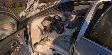 Dobroń: auto stanęło w ogniu