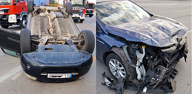 Pijany kierowca spowodował wypadek przy Carrefourze