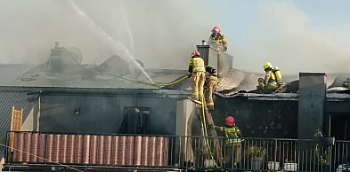 Pożar apartamentowca przy ul. Powstańców Warszawy