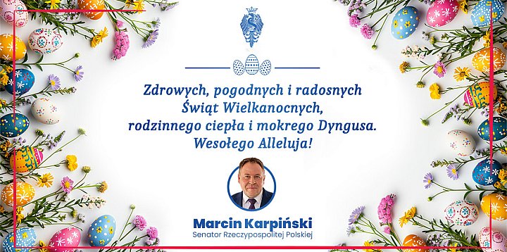 Życzenia od senatora Karpińskiego