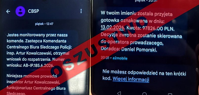 Policja ostrzega przed oszustami. Uwaga na fałszywe sms-y