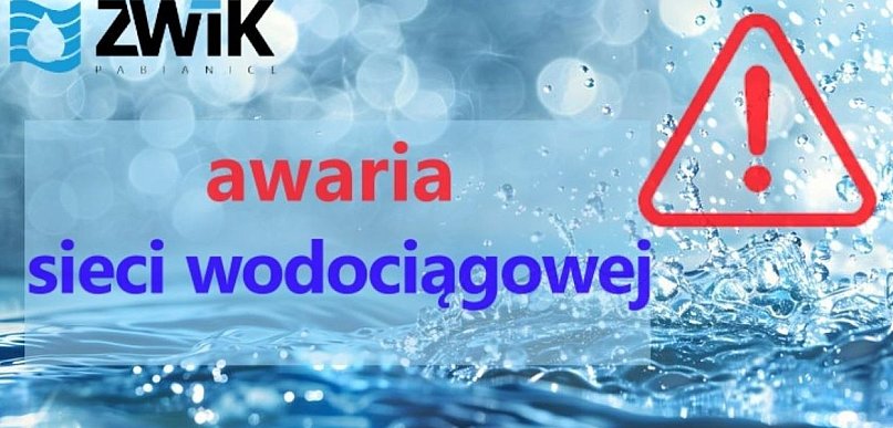Awaria wodociągu. Pękła rura na ul. Łaskiej. ZWiK przeprasza za utrudnienia