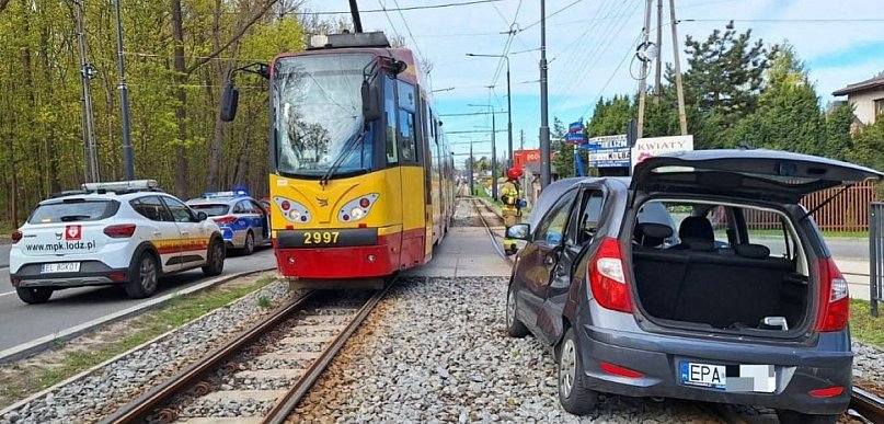 Kierująca Hyundayem zderzyła się z tramwajem