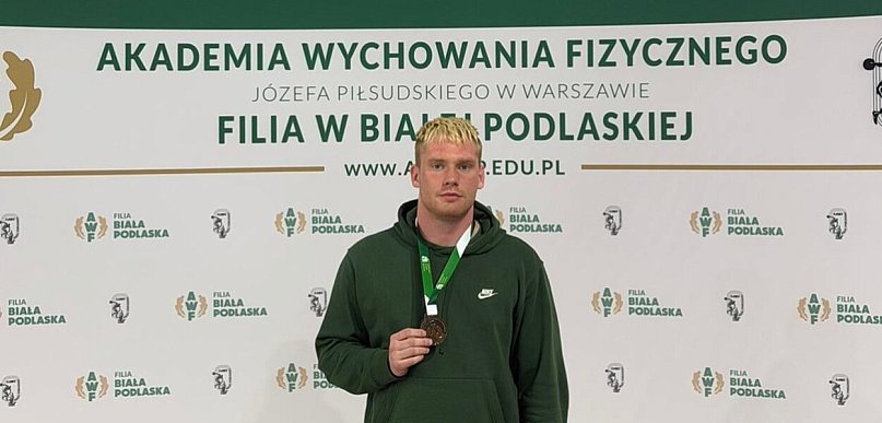 Zapasy: Michał Dutkiewicz (PTC) z brązem akademickich mistrzostw Polski