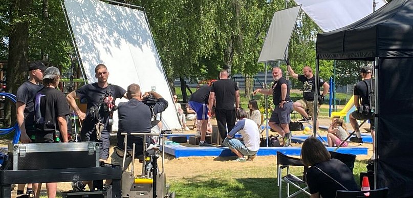 Filmowcy kręcą na Lewitynie