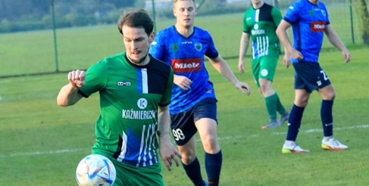 Krzysztof Borysiak strzelił jedną z bramek dla Iskry Dobroń.