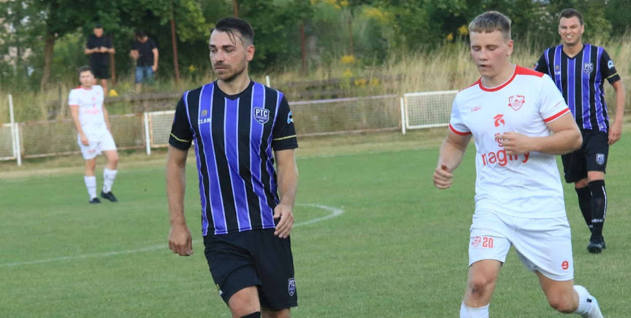 Adam Patora strzelił hat-tricka dla PTC Pabianice.