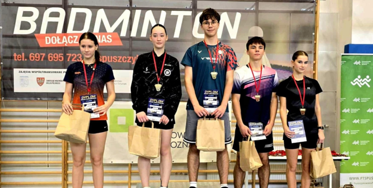 Badmintonistka Anna Basova (Korona Pabianice) wywalczyła dwa medale w turnieju w Puszczykowie.